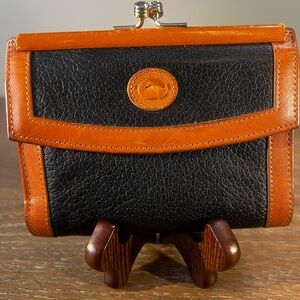Dooney & Bourke Vintage Black and Brown Wallet‎